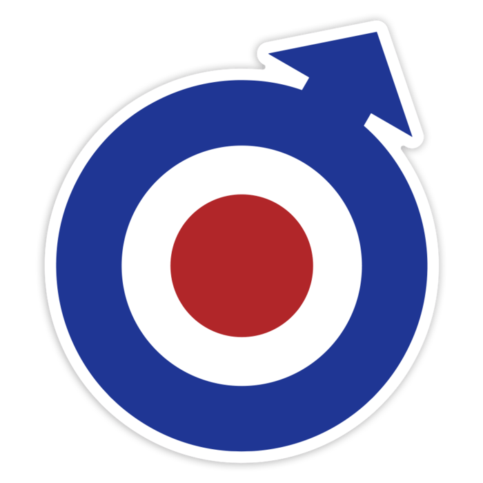 Adesivi per Auto e Moto: Logo Mod Stile RAF