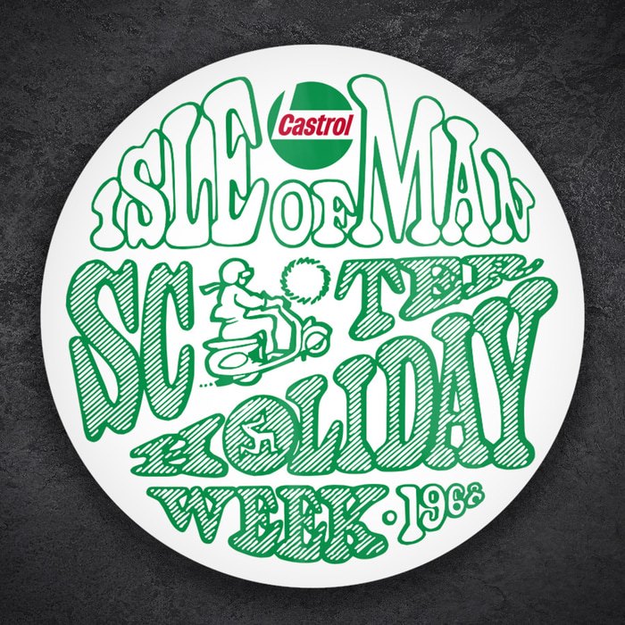 Adesivi per Auto e Moto: Isola di Man Scooter 1966