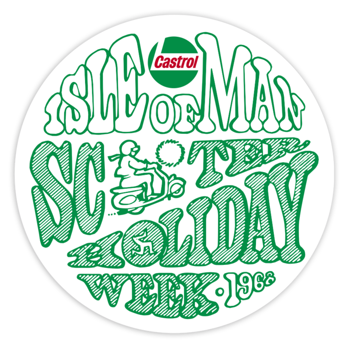 Adesivi per Auto e Moto: Isle of Man Scooter Holiday 1966