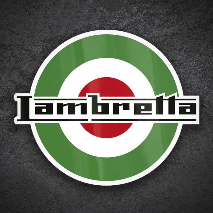 Adesivi per Auto e Moto: Emblema Mod Italiano Lambretta