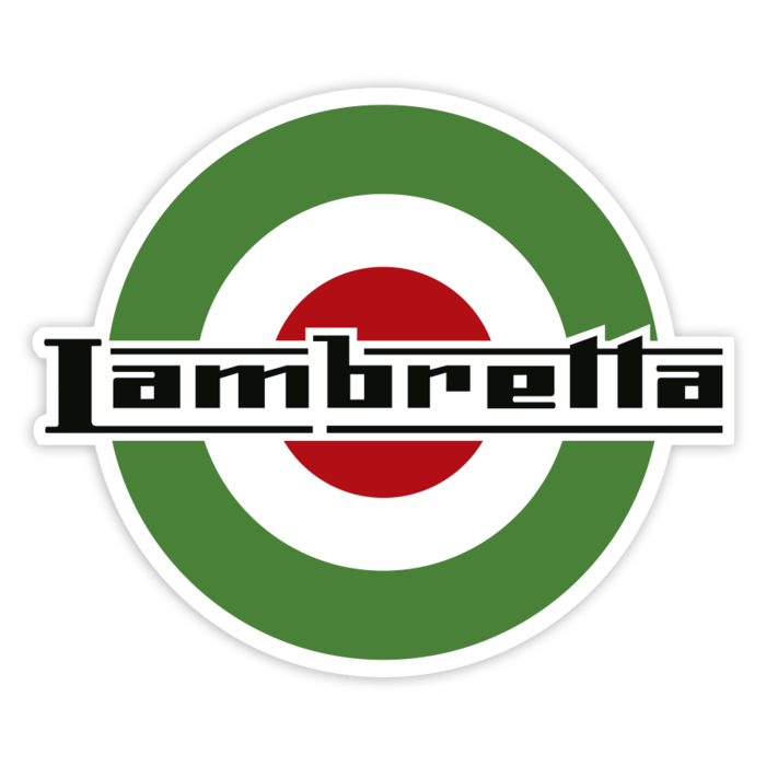 Adesivi per Auto e Moto: Emblema Mod Italiano Lambretta