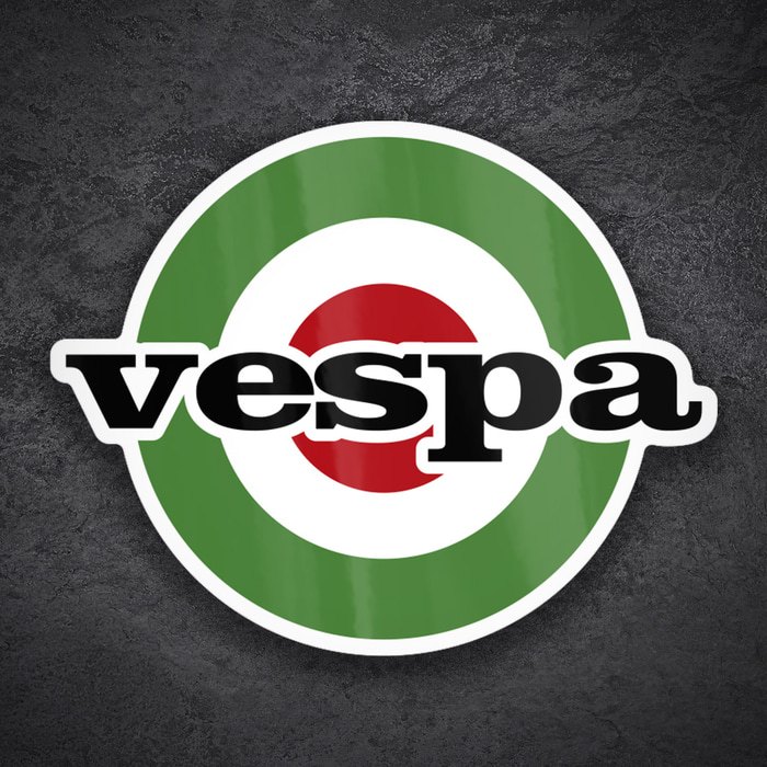 Adesivi per Auto e Moto: Emblema Mod Italiano Vespa