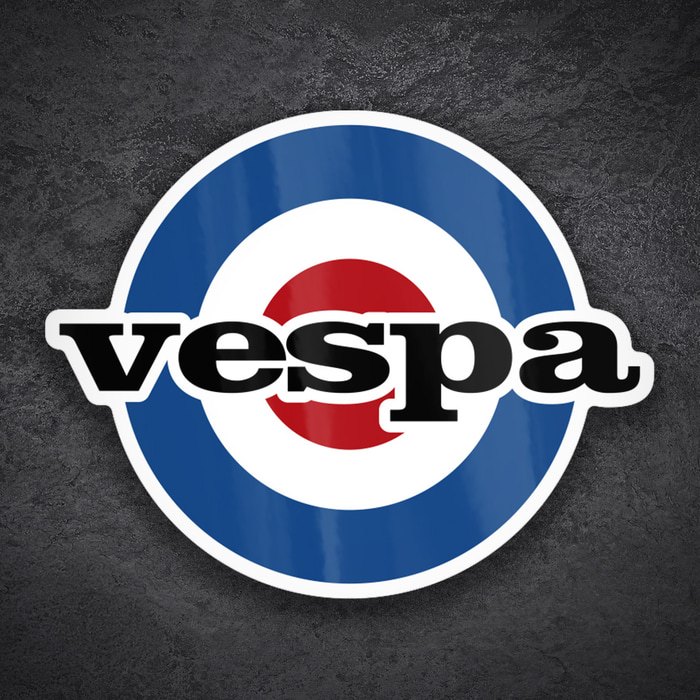 Adesivi per Auto e Moto: Emblema Classico Mods RAF Vespa