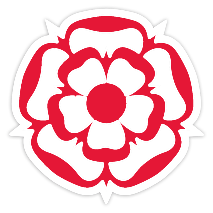 Adesivi per Auto e Moto: Emblema Rosa Tudor Stile Inglese