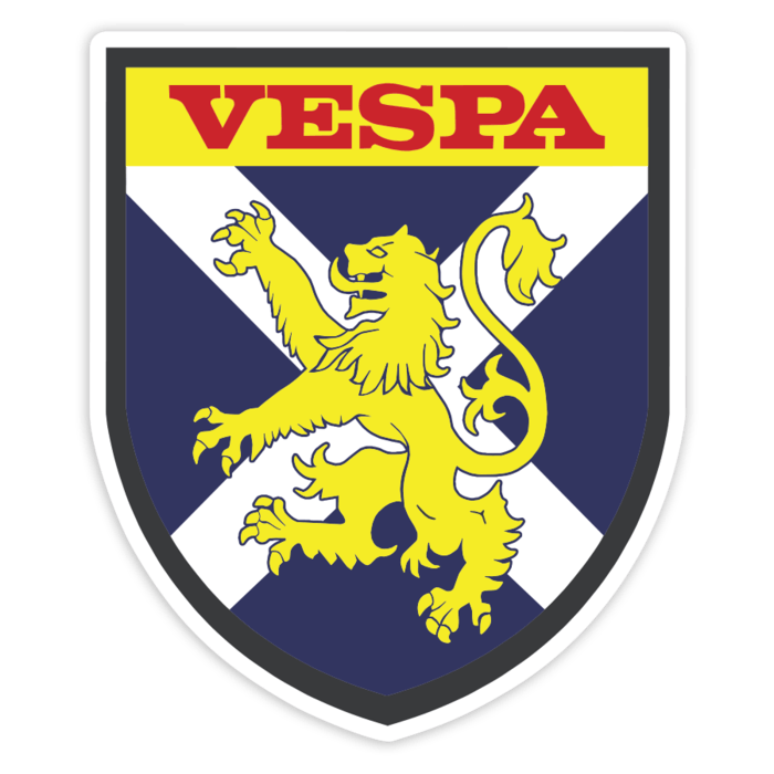 Adesivi per Auto e Moto: Vespa Leone Scozzese e Croce di Sant