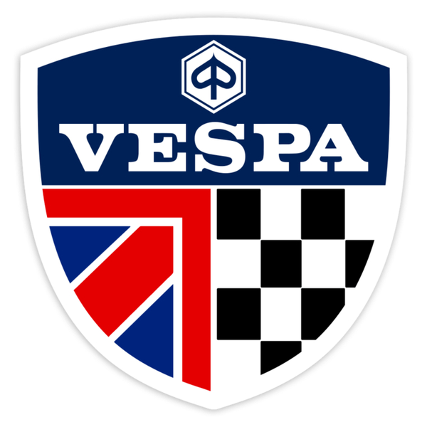 Adesivi per Auto e Moto: Stemma Vespa Regno Unito Racing