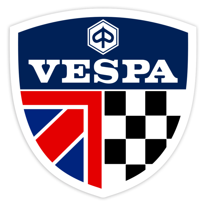 Adesivi per Auto e Moto: Stemma Vespa Regno Unito Racing