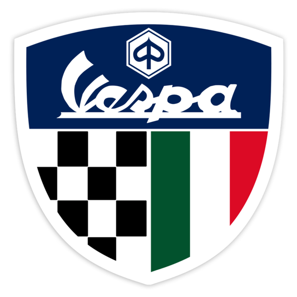 Adesivi per Auto e Moto: Stemma Vespa Italia Racing