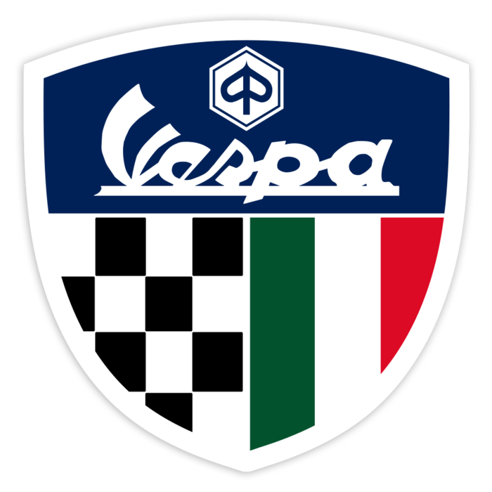 Adesivi per Auto e Moto: Stemma Vespa Italia Racing