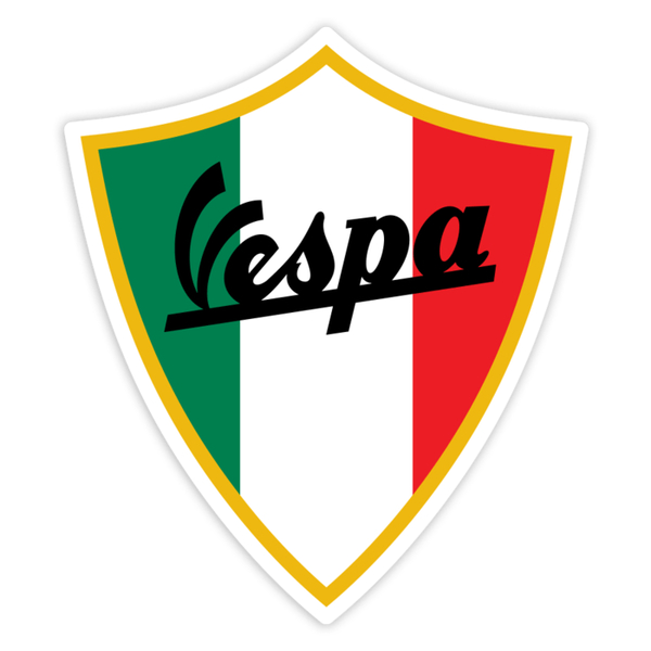 Adesivi per Auto e Moto: Stemma Vespa bandiera Italia