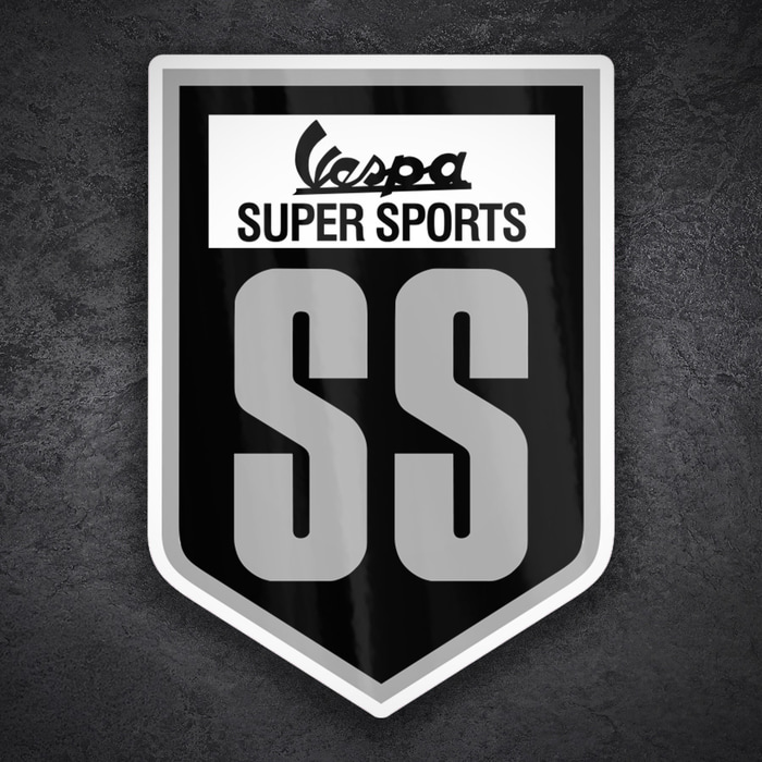 Adesivi per Auto e Moto: Stemma Vespa Super Sports SS