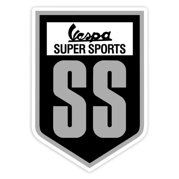 Adesivi per Auto e Moto: Stemma Vespa Super Sports SS