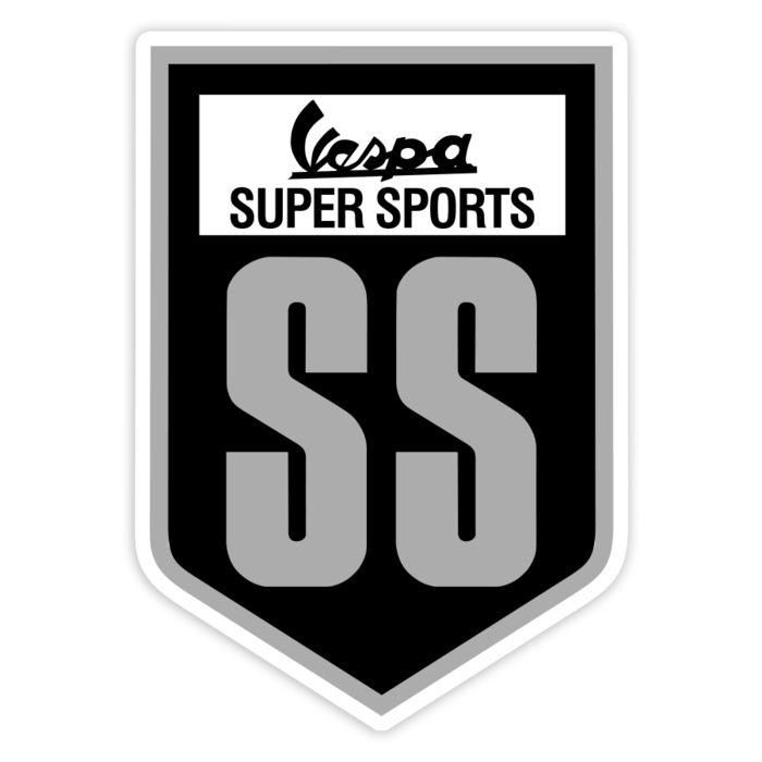 Adesivi per Auto e Moto: Stemma Vespa Super Sports SS