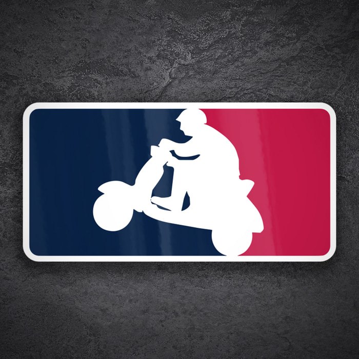 Adesivi per Auto e Moto: Logo Tricolore Scooter