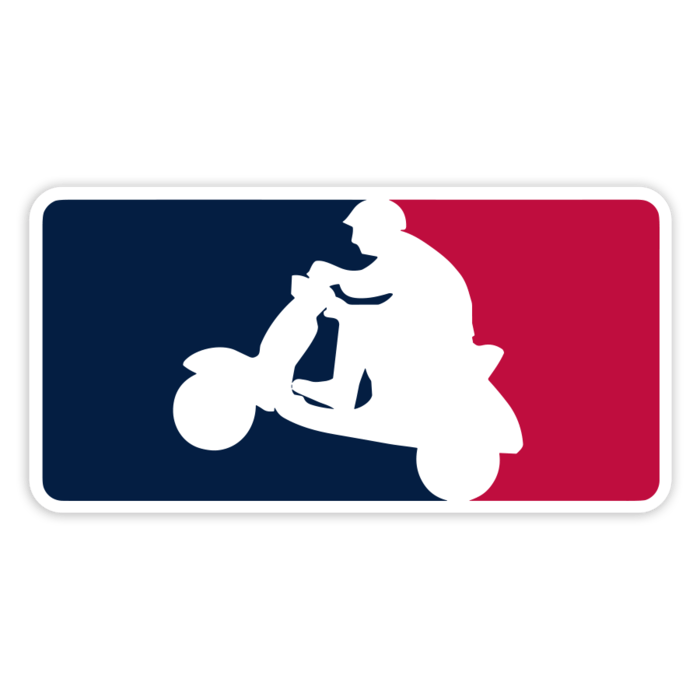 Adesivi per Auto e Moto: Logo Tricolore Scooter