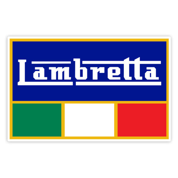Adesivi per Auto e Moto: Emblema Classico Lambretta Italia