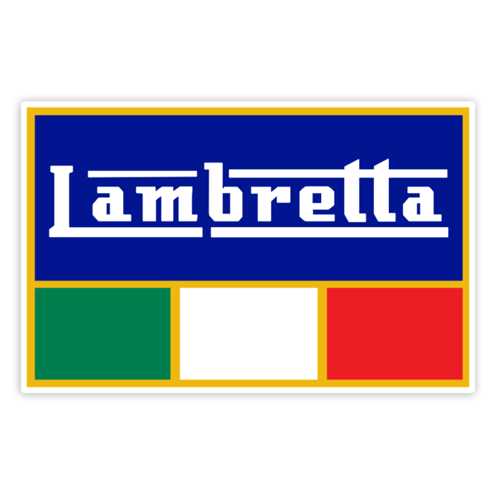 Adesivi per Auto e Moto: Emblema Classico Lambretta Italia