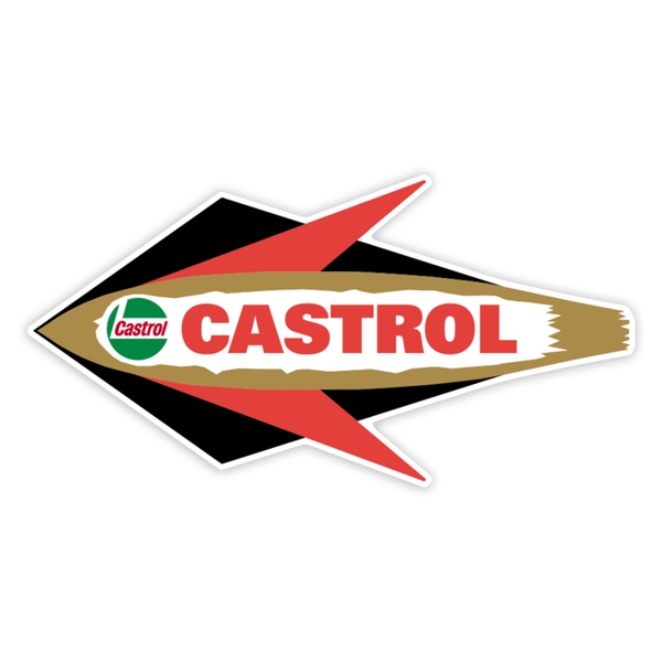 Adesivi per Auto e Moto: Emblema Freccia Castrol