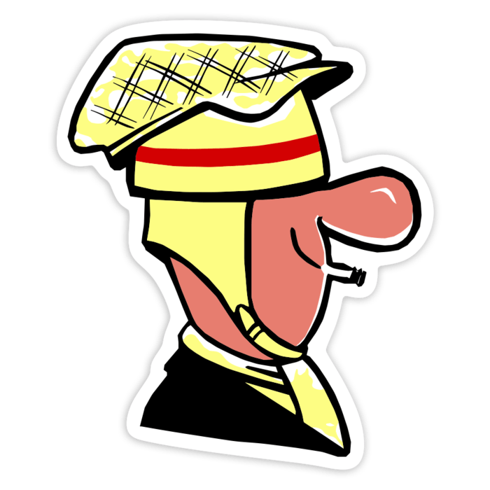 Adesivi per Auto e Moto: Scooterista Classico