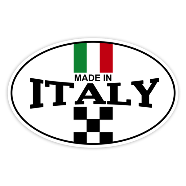 Adesivi per Auto e Moto: Made in Italy bandiera scacchi