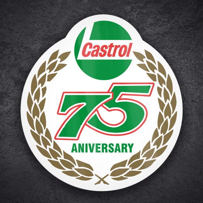 Adesivi per Auto e Moto: Castrol 75 anniversario corona