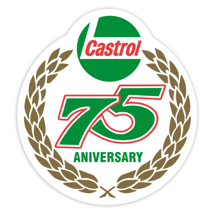Adesivi per Auto e Moto: Castrol 75 anniversario corona