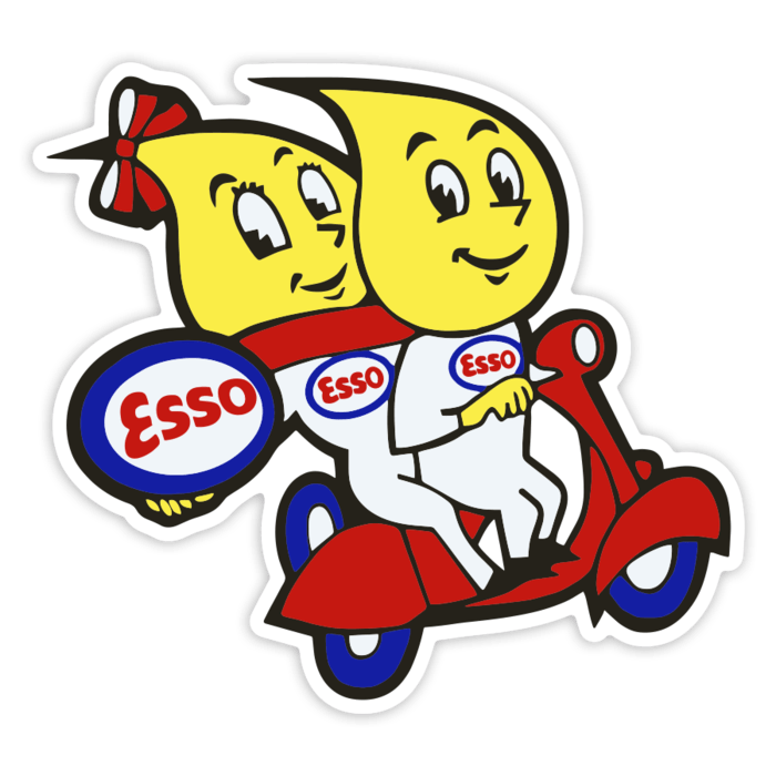 Adesivi per Auto e Moto: Esso coppia scooter