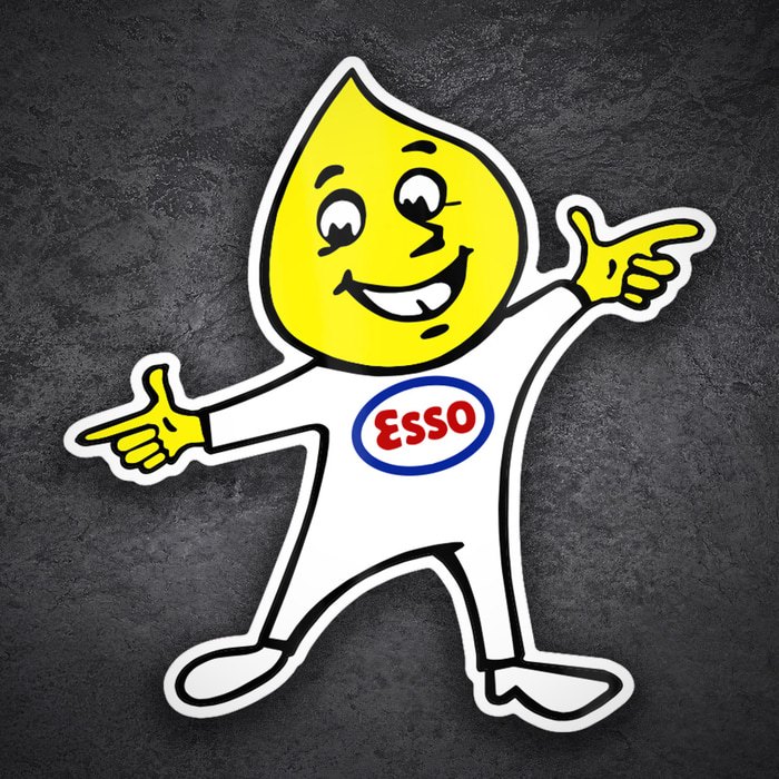 Adesivi per Auto e Moto: Goccia Esso che Indica