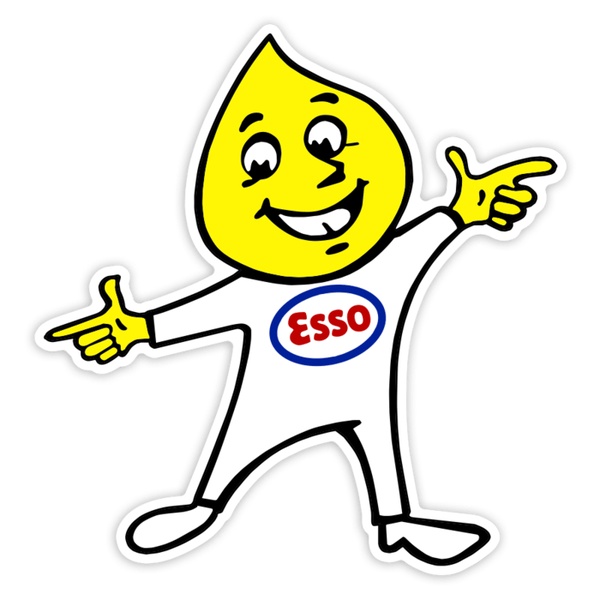 Adesivi per Auto e Moto: Goccia Esso che Indica