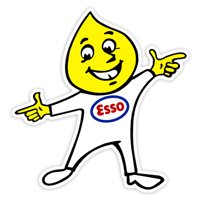 Adesivi per Auto e Moto: Goccia Esso che Indica