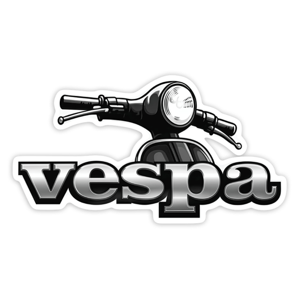 Adesivi per Auto e Moto: Fronte Vespa Grigia