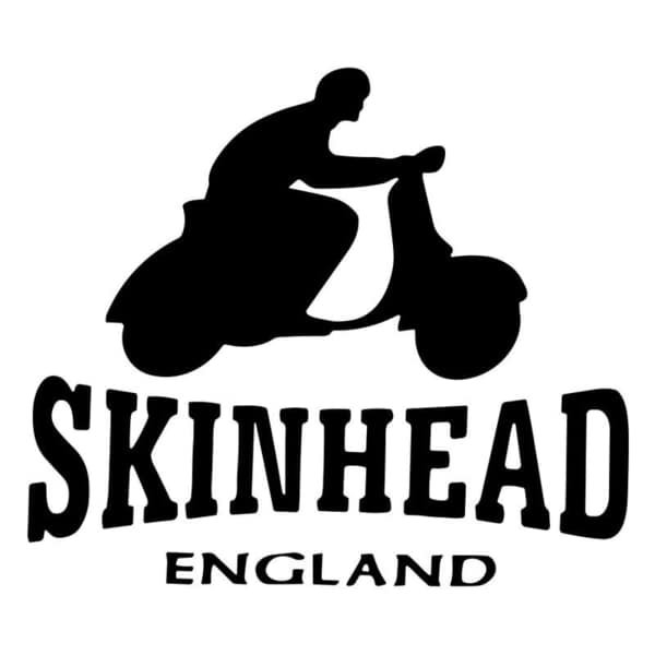 Adesivi per Auto e Moto: Skinhead Inghilterra su Scooter