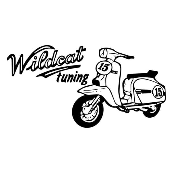 Adesivi per Auto e Moto: Wildcat Tuning Scooter 15 Retro