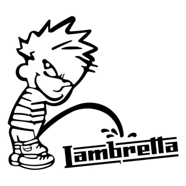 Adesivi per Auto e Moto: Bad Boy Lambretta