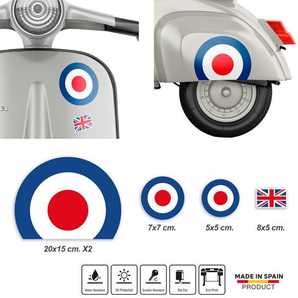 Adesivi per Auto e Moto: Vespa Aviazione Britannica