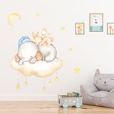 Adesivi per Bambini: Kit animali che dormono nella nuvola 3