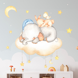 Adesivi per Bambini: Kit animali che dormono nella nuvola 4