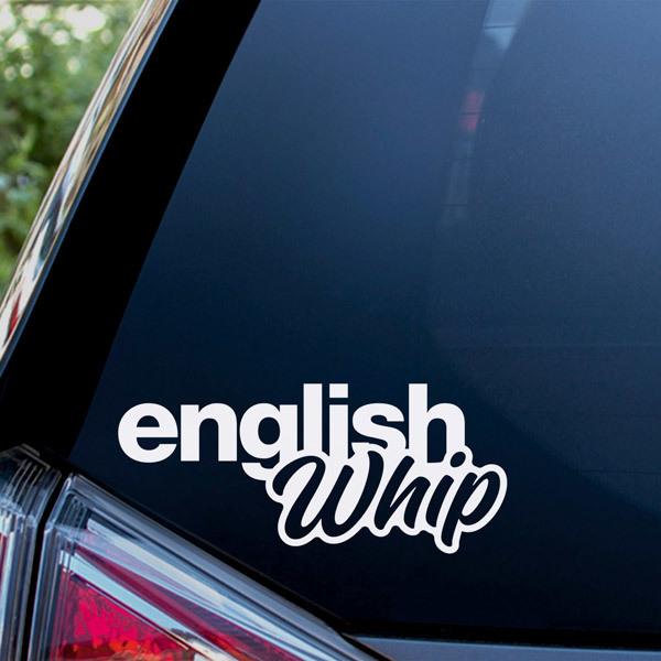 Adesivi per Auto e Moto: English Whip