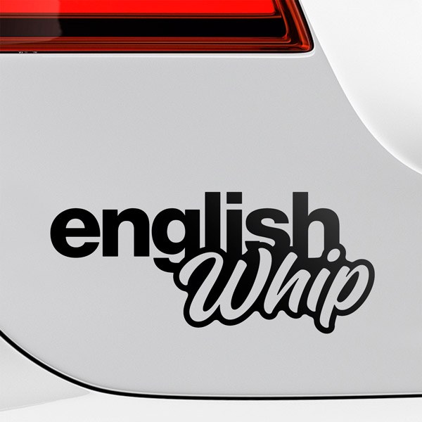 Adesivi per Auto e Moto: English Whip