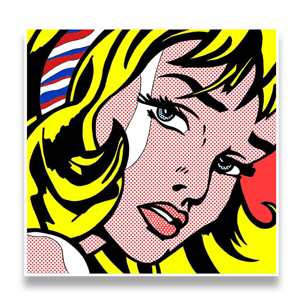 Adesivi Murali: Ragazza, Roy Lichtenstein