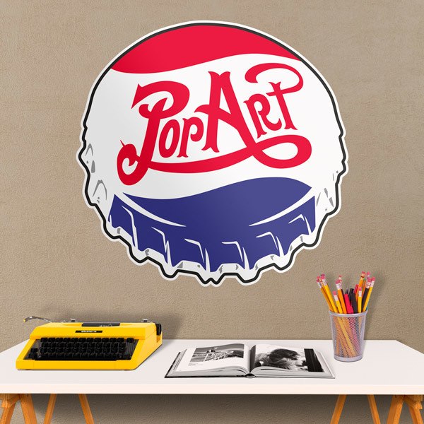 Tappo di bottiglia Pop Art stile Pepsi 0