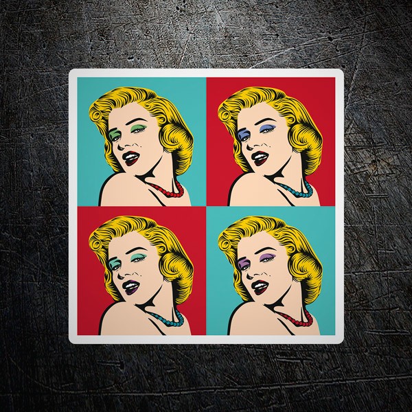 Adesivi per Auto e Moto: Ritratto Marilyn Warhol