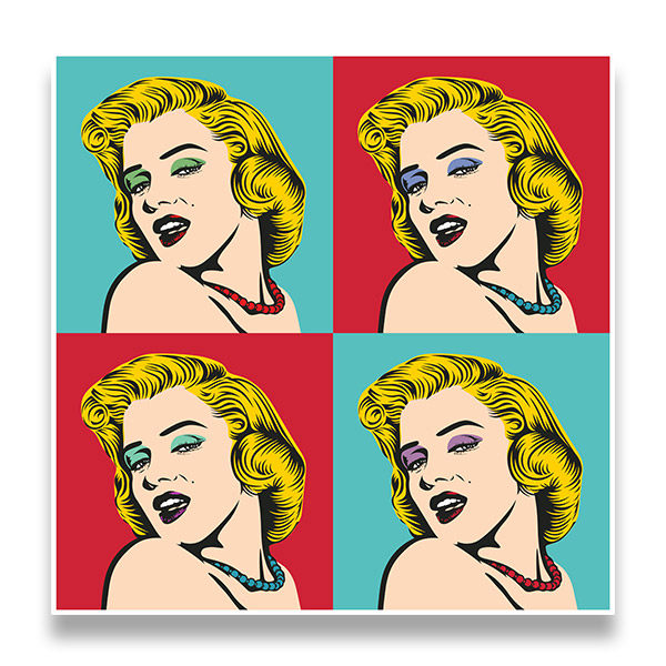 Adesivi per Auto e Moto: Ritratto Marilyn Warhol