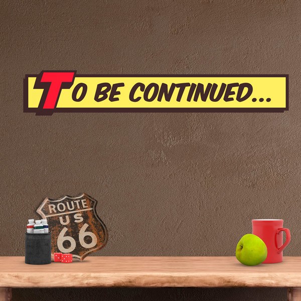 Adesivo comic To Be Continued 1/1