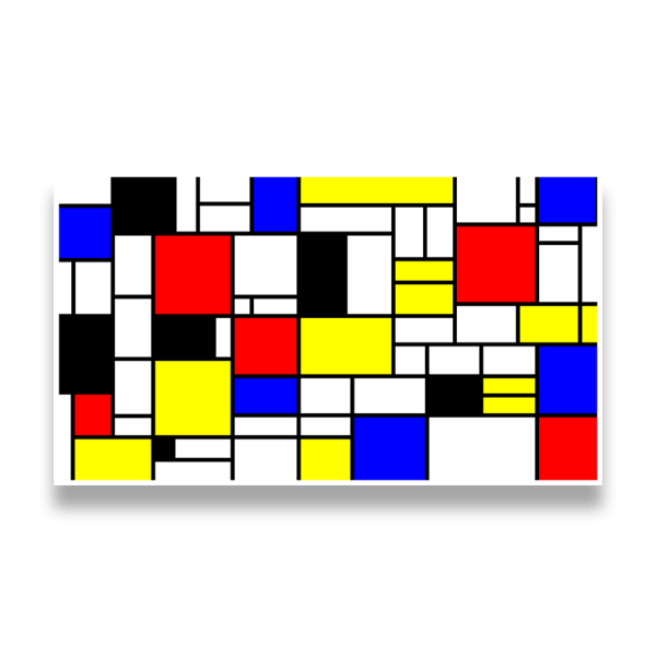 Adesivi Murali: Il lavoro di Mondrian