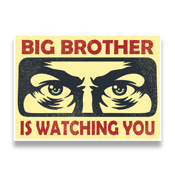 Adesivi Murali: Big brother is watching you