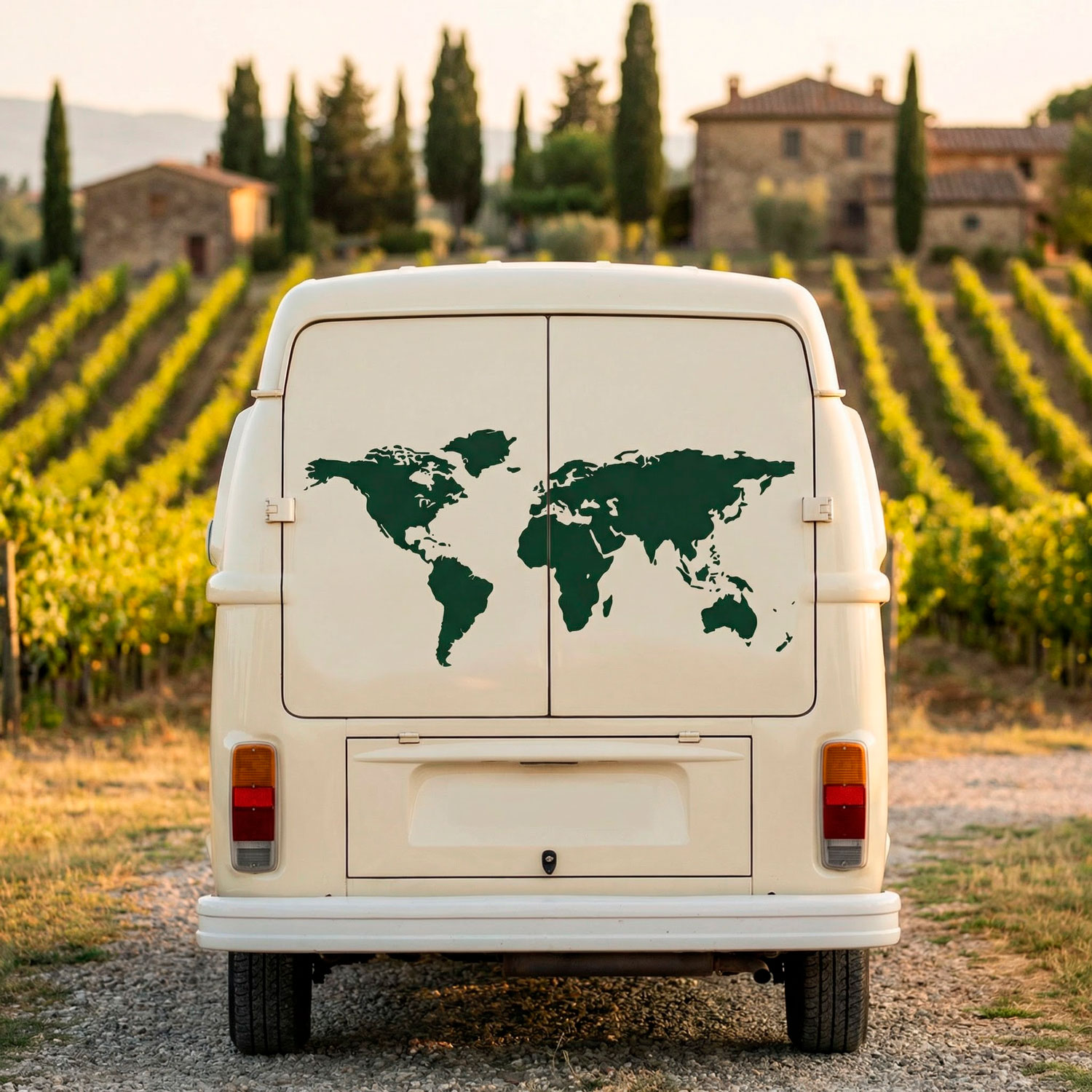 Adesivi per camper: Mappa di Silhouette Mundi Low