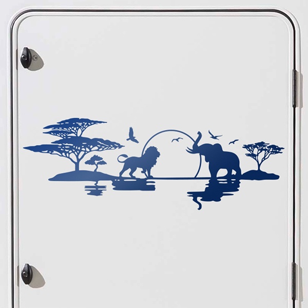 Adesivi per camper: Savana africana