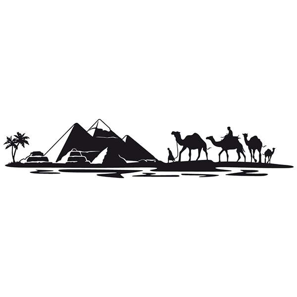 Adesivi per camper: Skyline egiziano
