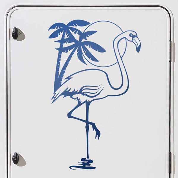 Adesivi per camper: Flamingo